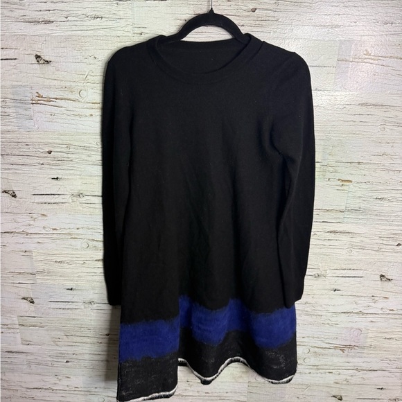 Proenza Schouler Dresses & Skirts - Proenza Schouler dress long sleeve blue black wool silk size xs oversized
